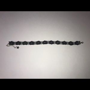 Black Flower Choker